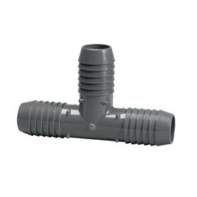 Tee, 1-1/2 Insert Gray PVC"