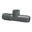 Combination Tee, 1-1/2 Insert x Insert x FPT Gray PVC"