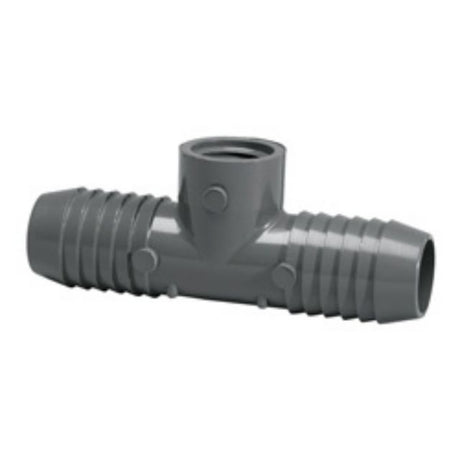 Combination Tee, 1-1/2 Insert x Insert x FPT Gray PVC"