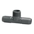 Combination Tee, 1-1/2 Insert x Insert x MPT Gray PVC"