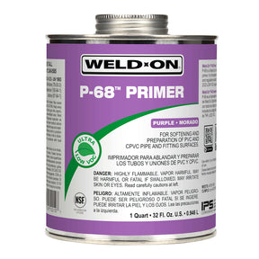 IPS PVC  Primer, 1 Gallon Metal Can P-68 Series Low Voc Purple