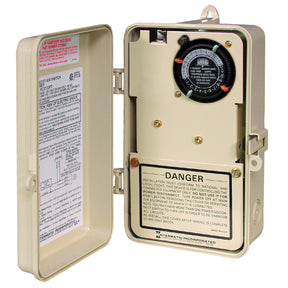 Intermatic 2-Circuit Air Switch W/Timer Plastci Enclosure 120/240V Control 4-Function W/ Clock 0 | RC2343PT