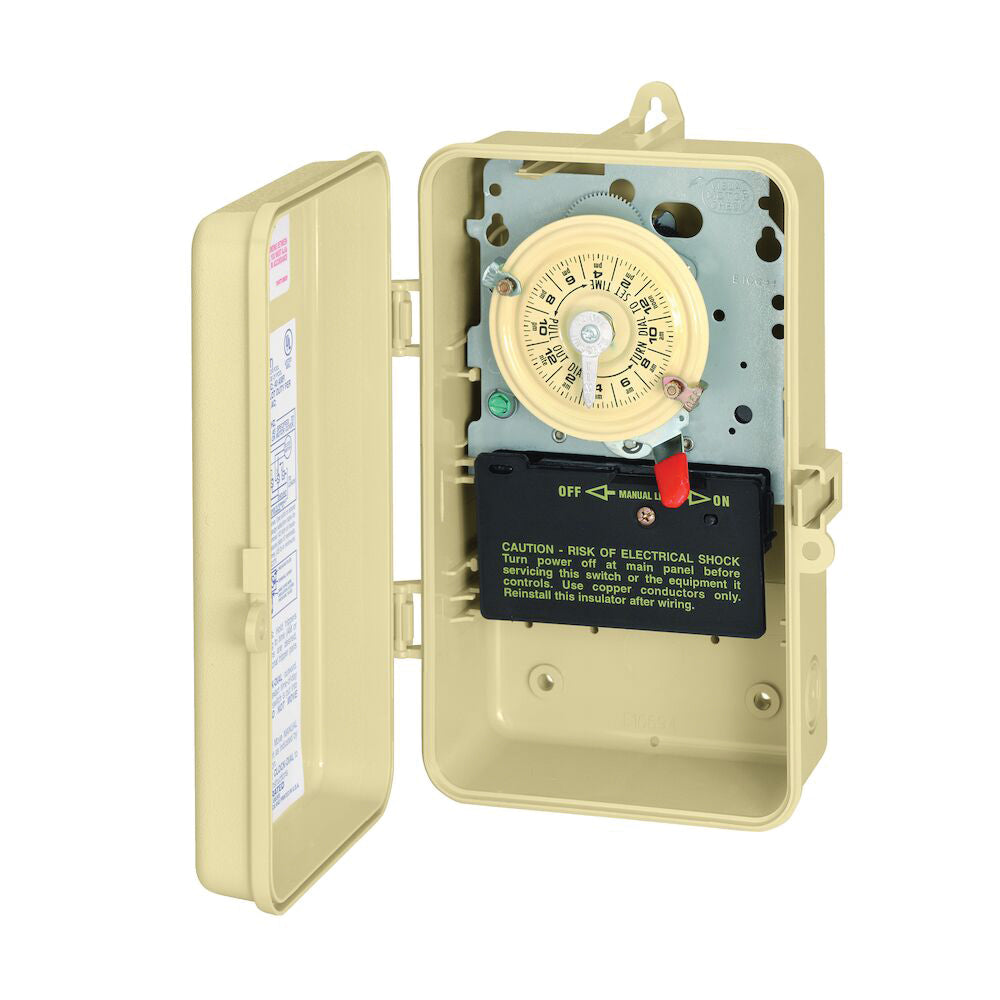 Intermatic 24-Hour 120V Mechanical Time Switch, Spst, Type 3R Plastic Enclosure | T101P3 2