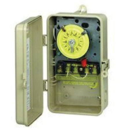 Intermatic 24-Hour 208-277V Mechanical Time Switch, DPST, Type 3R Plastic Enclosure | T104P3 2