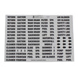 Lass Equipment Id Label, Black Print | IDL-1