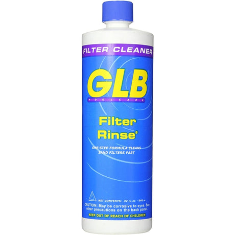 GLB Filter Rinse Pool Filter Cleaner, 32 oz Bottle | 71014