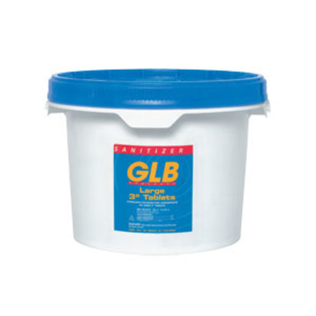GLB Large 3 Chlorine Tablets 4 lb Pail 8/Case | 71228A"