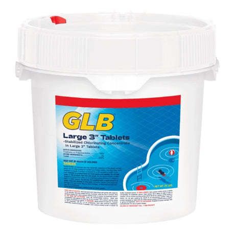 GLB Large 3 Chlorine Tablets 15 lb Pail | 71232A"