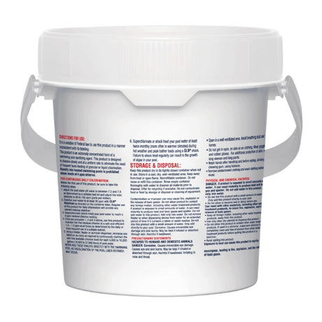 GLB Large 3 Chlorine Tablets 15 lb Pail | 71232A" 2