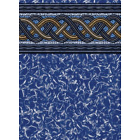 Ocean Blue 24' Round Crystal Wave Unibead AG Liner 52 Wall | 260024B52"