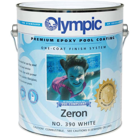 Olympic 390 Zeron Epoxy Pool Coating, White, 1 Gallon | 390