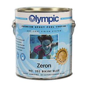 Olympic 392 Zeron One Coat Epoxy Pool Coating, Bikini Blue, 1 Gallon | 392