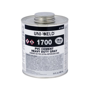 Oatey Pvc Cement Heavy Duty Gray Wide Mouth Can Gallon | Oty1724