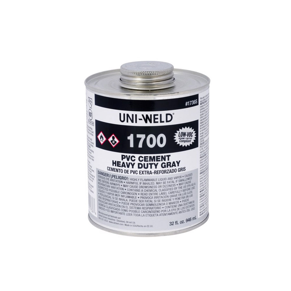 Oatey Pvc Cement Heavy Duty Gray Quart | Oty1736S 2