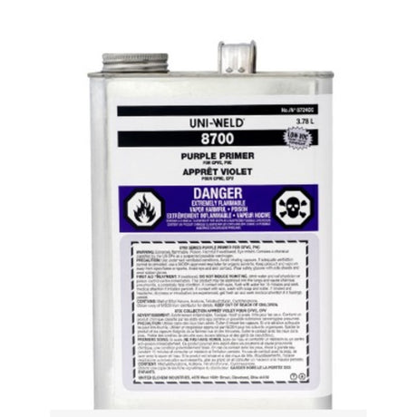 Oatey Primer, 128 oz Can Purple Liquid High Etch 8700 Series