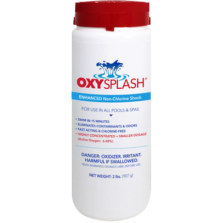 Oxy Splash Non-Chlorine Shock 2 lb Bottle 12/Case | OXSP2