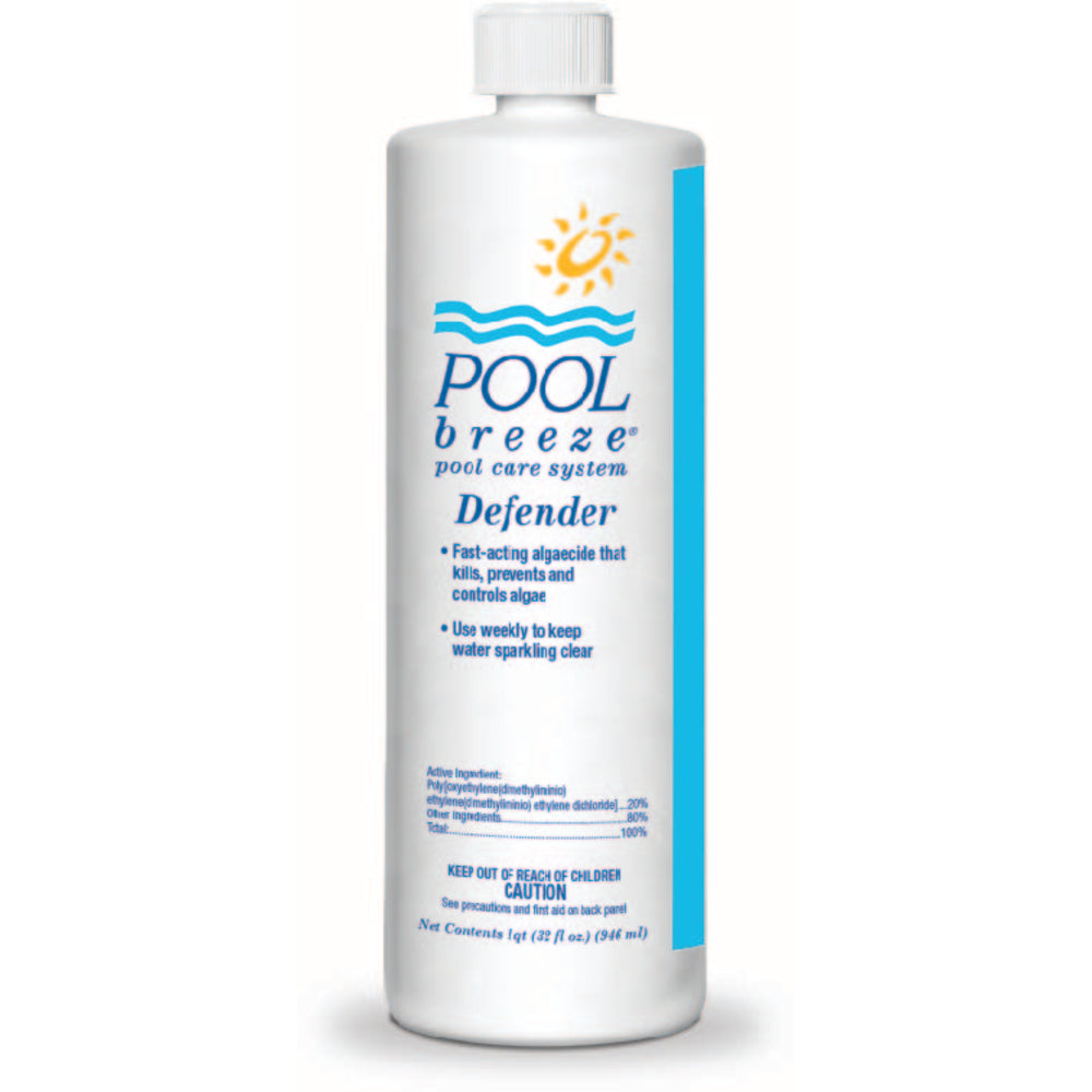 Pool Breeze Defender Algaecide Polyquat 32 fl oz Bottle 12/Case | 88411