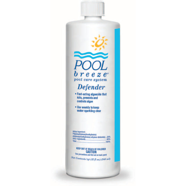 Pool Breeze Defender Algaecide Polyquat 32 fl oz Bottle 12/Case | 88411