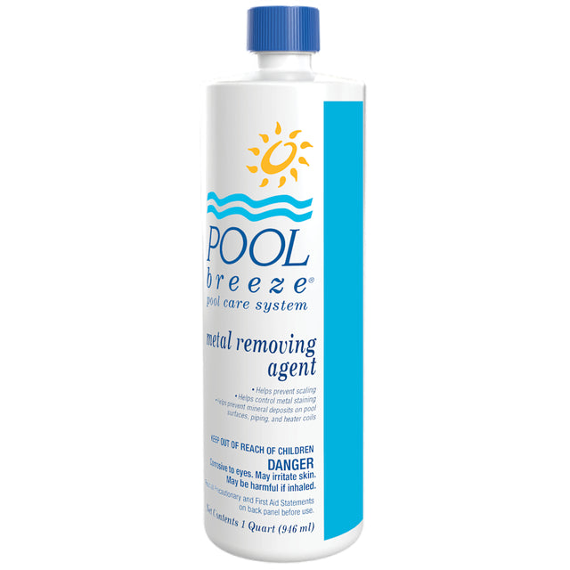 Pool Breeze Metal Removing Agent 32 fl oz Bottle 12/Case | 88495