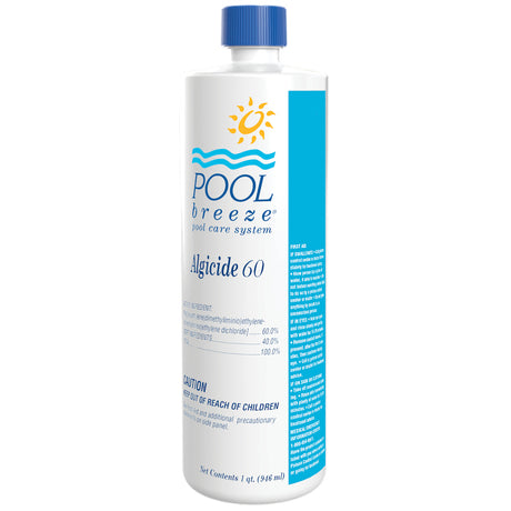 Pool Breeze Algaecide 60, 32 oz Bottle, 12/Case| 88541
