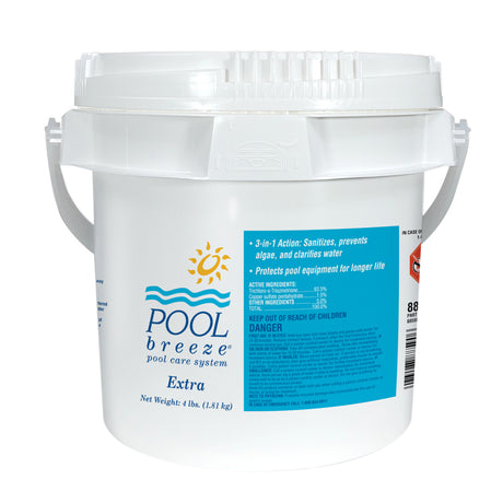 Pool Breeze Extra Chlorine Tablets 4 lb Pail 6/Case | 88590