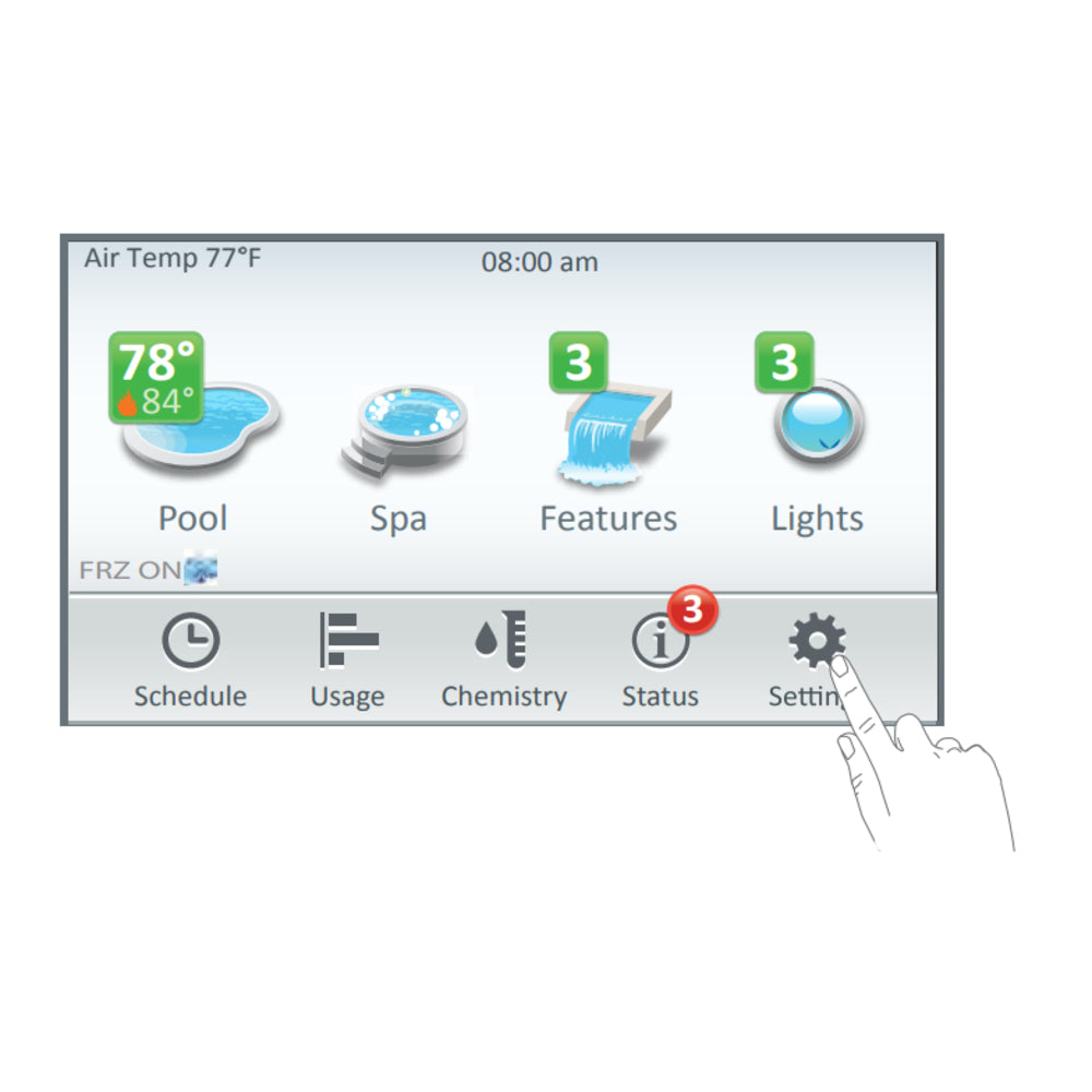 Pentair Intellicenter Control System, Load/Power Center, Indoor Control Panel, Spa Command Remote, White Faceplate | 522035