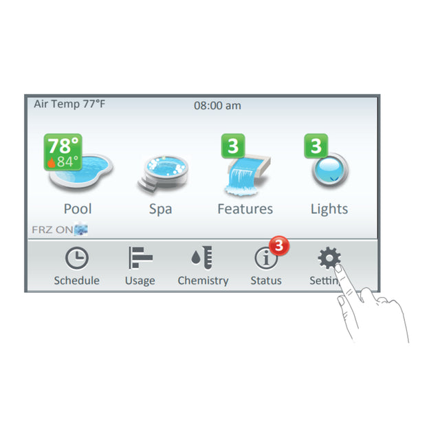 Pentair Intellicenter Control System, Load/Power Center, Indoor Control Panel, Spa Command Remote, White Faceplate | 522035