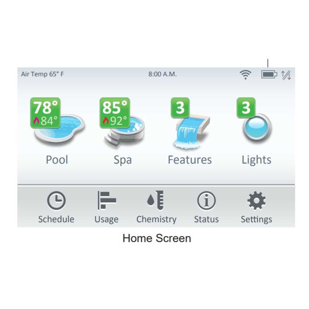 Pentair IntelliCenter Wireless Remote w/ Transceiver, 4 Aux, White | 522036 2