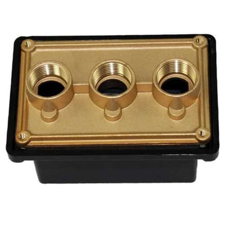 Pentair Junction Box Brass Base w/ Polycarbonate Cover - (3) - 1/2 in. ports | 78310500