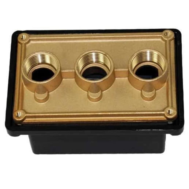 Pentair Junction Box Brass Base w/ Polycarbonate Cover - (3) - 1/2 in. ports | 78310500