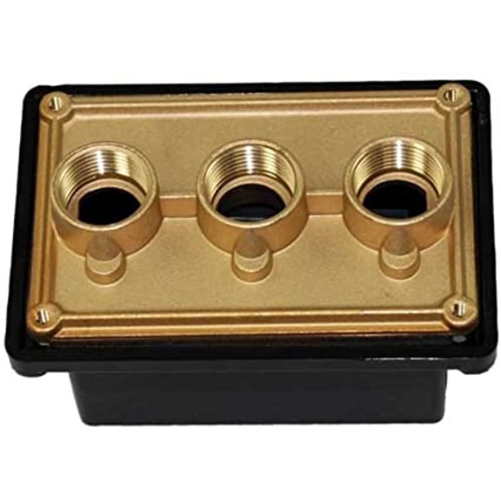 Pentair Junction Box Brass Base w/ Polycarbonate Cover - 3/4 in. x 1 in. x 3/4 in. ports | 78310700 2