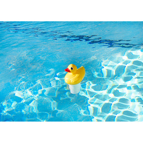Poolmaster Pool Duck Floating Chlorine Dispenser, Telescopic Dispenser with Adjustable Chlorine Control Ring, for Use with 1 or 3" Tablets | 32140"