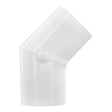 Elbow, 1/2 Slip White PVC Schedule 40 45 Degree"