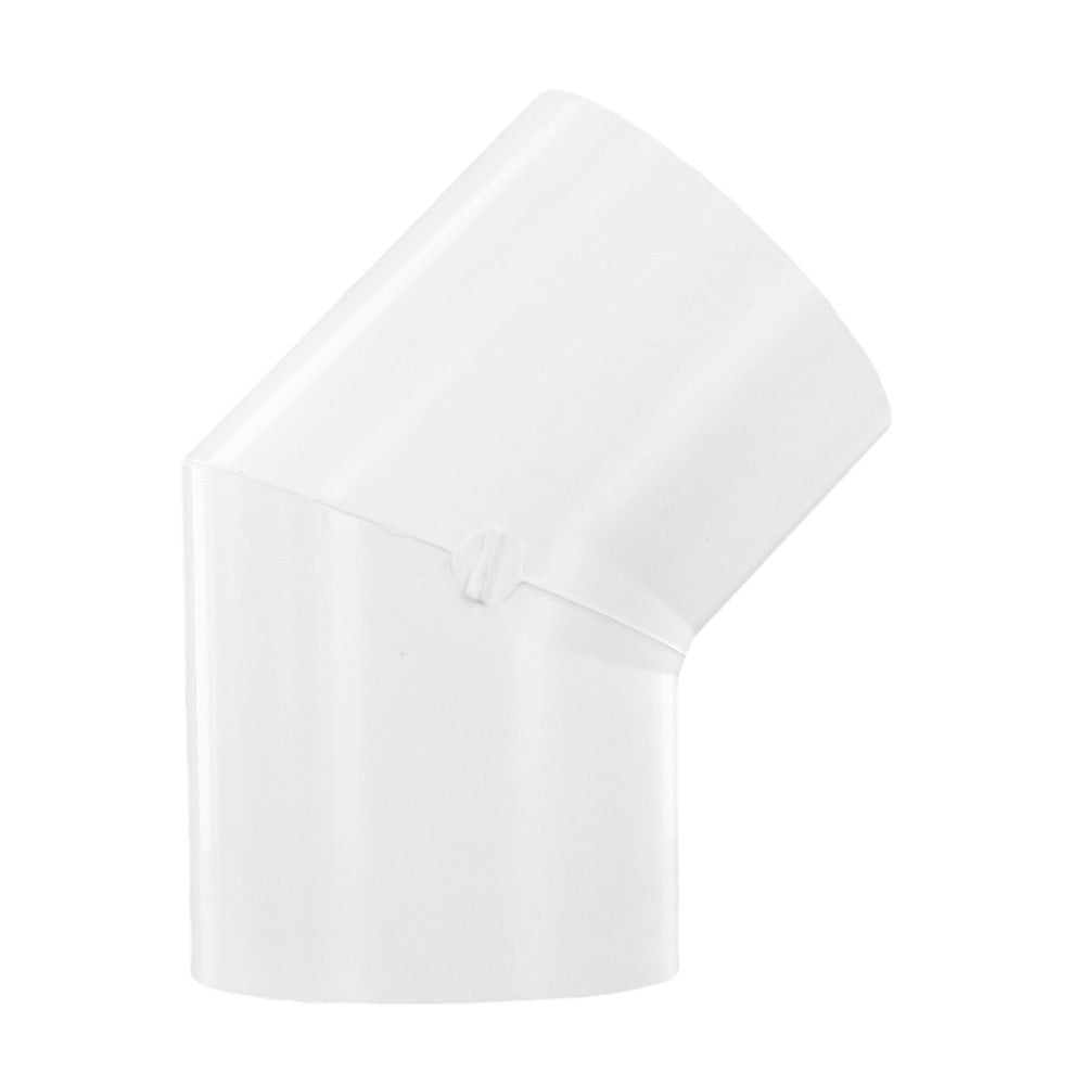 Elbow, 1-1/2 Slip White PVC Schedule 40 45 Degree"
