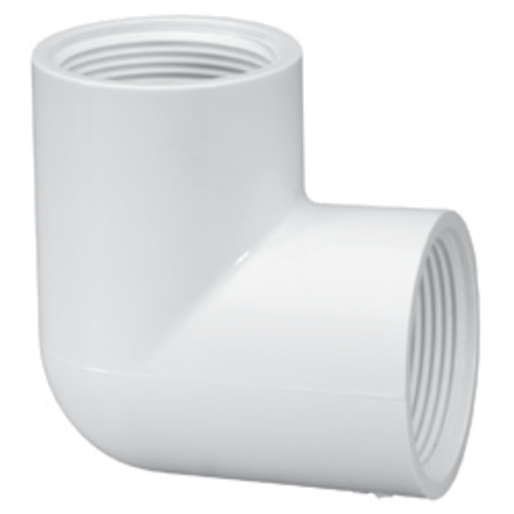 Elbow, 1-1/2 FPT White PVC Schedule 40 90 Degree"