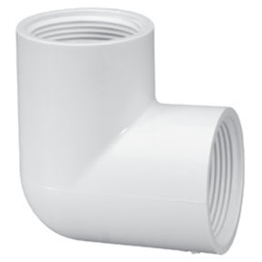 Elbow, 1-1/2 FPT White PVC Schedule 40 90 Degree"