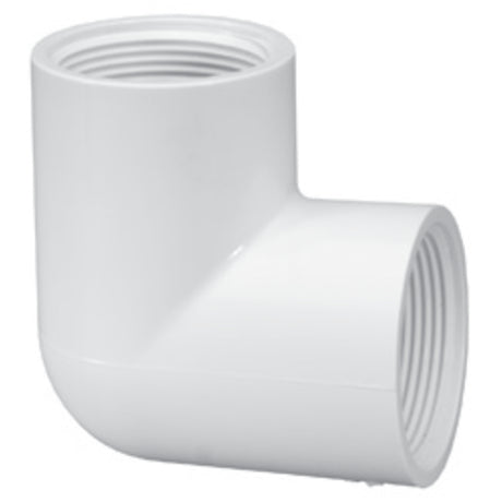 Elbow, 1-1/2 FPT White PVC Schedule 40 90 Degree"