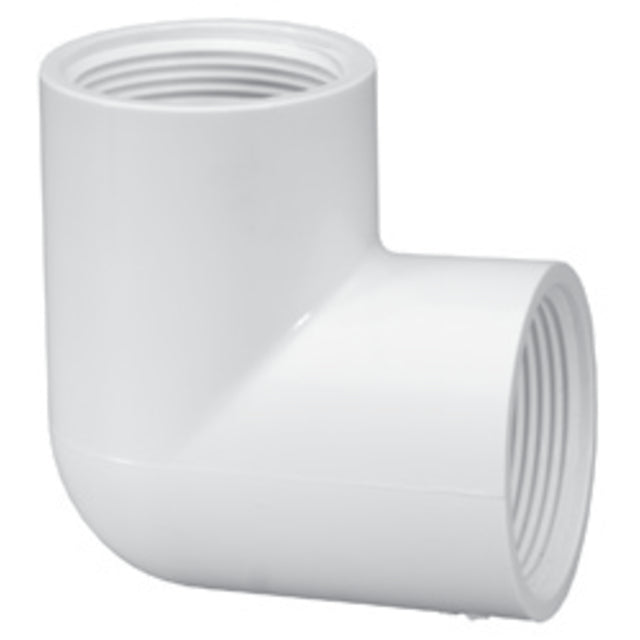 Elbow, 1-1/2 FPT White PVC Schedule 40 90 Degree"