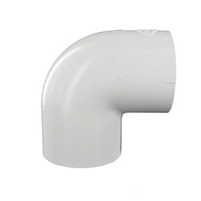 Elbow, 2 Slip White PVC Schedule 40 90 Degree"