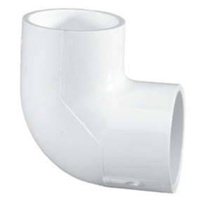 Elbow, 4 Slip White PVC Schedule 40 90 Degree"
