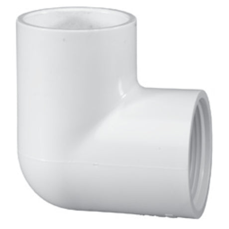 Elbow, 1-1/4 Slip x FPT White PVC Schedule 40 90 Degree"