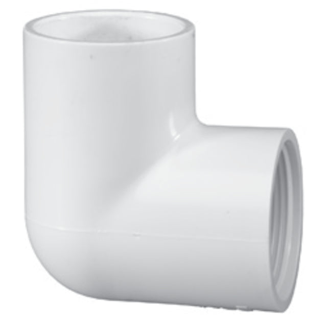 Elbow, 1-1/2 Slip x FPT White PVC Schedule 40 90 Degree"