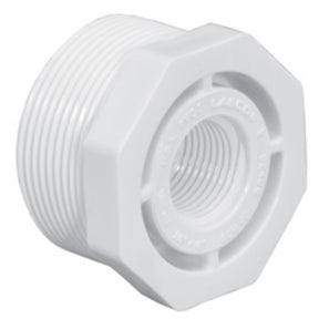 Reducing Bushing, 1/2 x 3/8 MIPT x FIPT PVC Schedule 40"