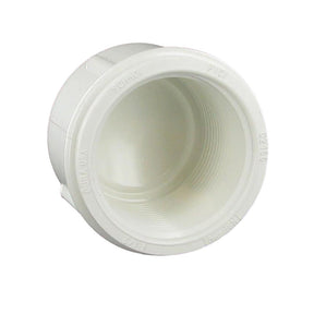 Cap, 1-1/2 FPT White PVC Schedule 40"