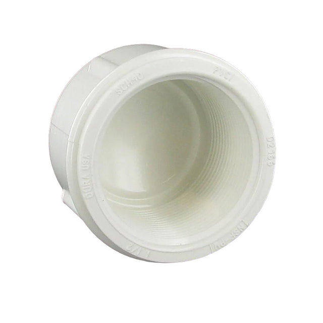 Cap, 1-1/2 FPT White PVC Schedule 40"