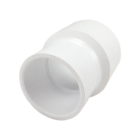 Reducing Coupling, 2 x 1-1/2 Slip White PVC Schedule 40"