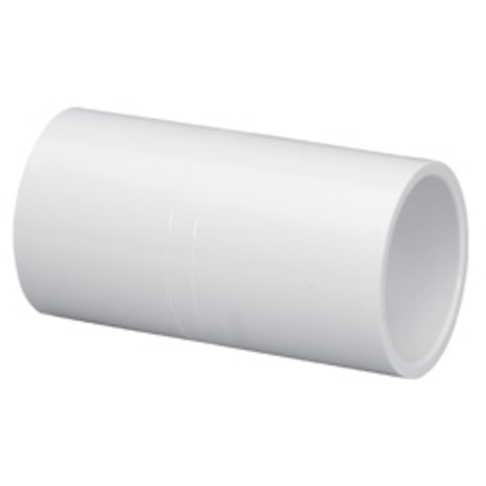 Coupling, 1-1/2 Slip White PVC Schedule 40 Deep Socket"