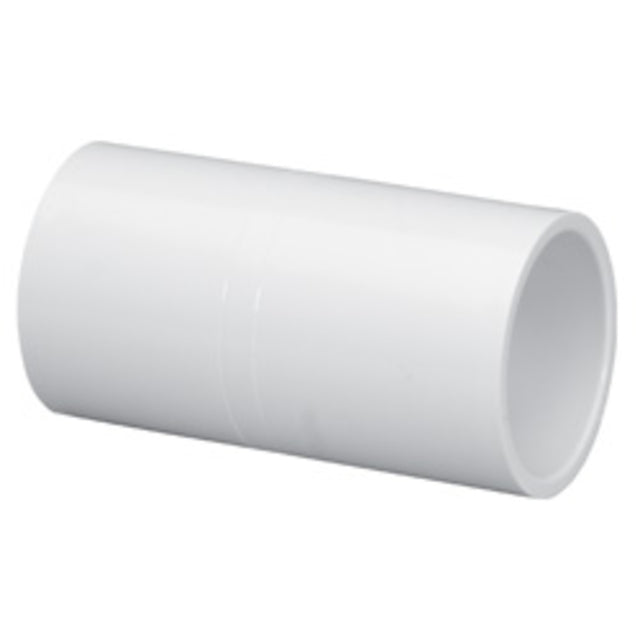 Coupling, 1-1/2 Slip White PVC Schedule 40 Deep Socket"