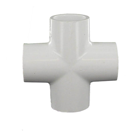 Cross, 3/4 Slip White PVC Schedule 40"