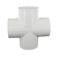 Cross, 1-1/2 Slip White PVC Schedule 40"